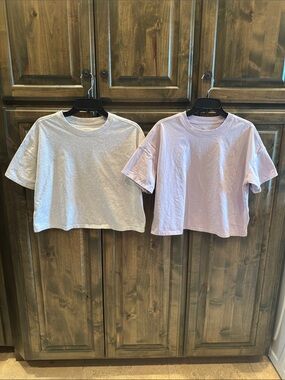Like new Calvin Klein Performance Cropped Tees T-shirts M L